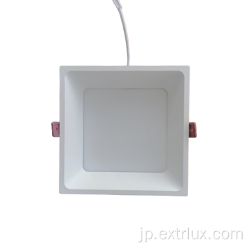 LED埋め込み式四角アルミニウムアンチグレアダウンライト18W